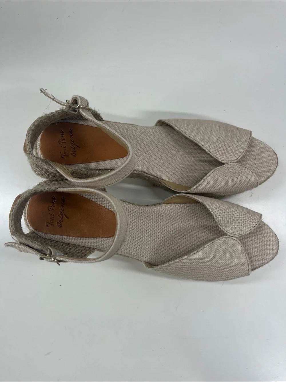 New Toni Pons Womens Lua Espadrilles in Beige Size 41
